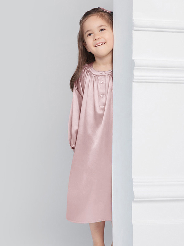 Girls long clearance sleeve night dress